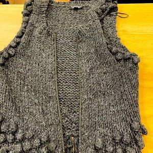 Vintage fringe vest